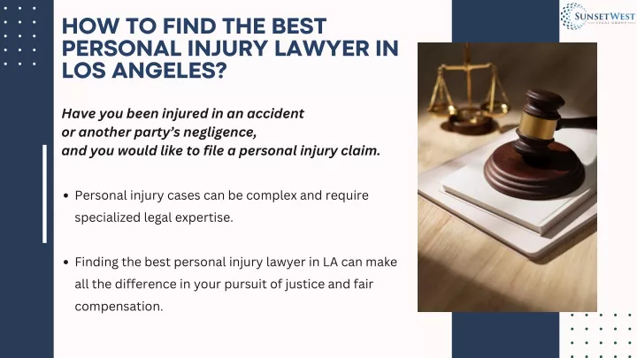 how to find the best personal injury lawyer