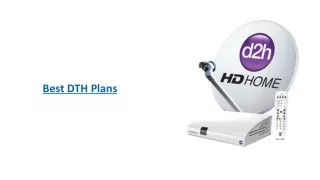 Top DTH Packages Find Your Perfect Plan