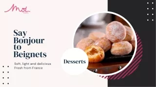say bonjour to beignets