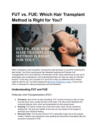 FUT vs. FUE_ Which Hair Transplant Method is Right for You_