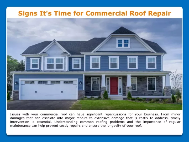 signs it s time for commercial roof repair