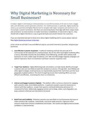 Why Digital Marketing is Necessary for Small Businesses blog-1