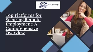 Discovering the Best Sites for Remote Jobs: A Guide by Online Remoters