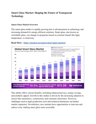 smart glass market shaping the future
