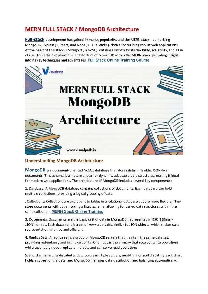 mern full stack mongodb architecture