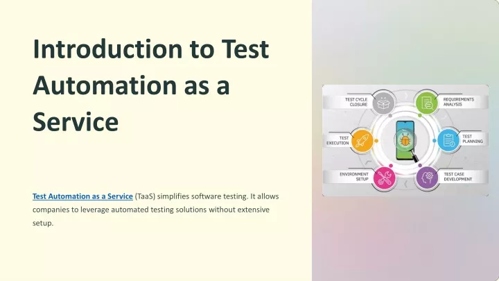 introduction to test automation as a service