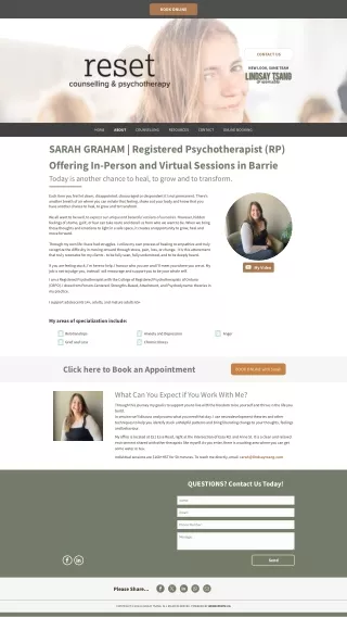 Sarah Graham, Registered Psychotherapist | Barrie