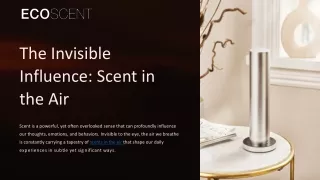 The Invisible Influence: Scent in the Air