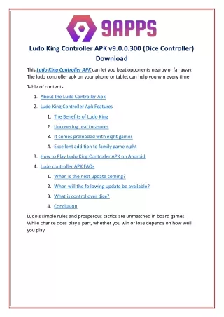 ludo king controller apk v9 0 0 300 dice