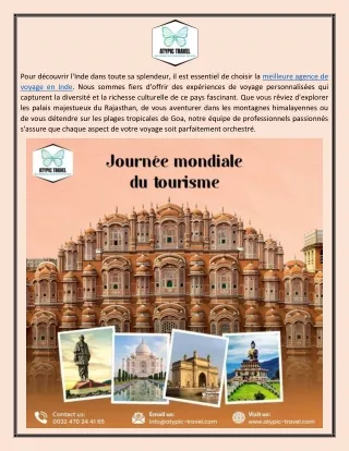 Meilleure agence de voyage en Inde