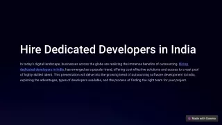 Hire Dedicated Developers in India