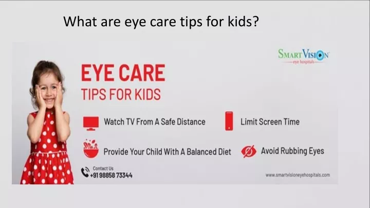 what are eye care tips for kids