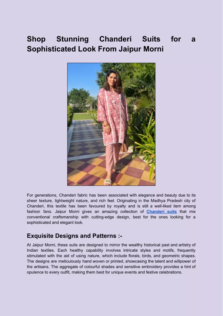 shop sophisticated look from jaipur morni