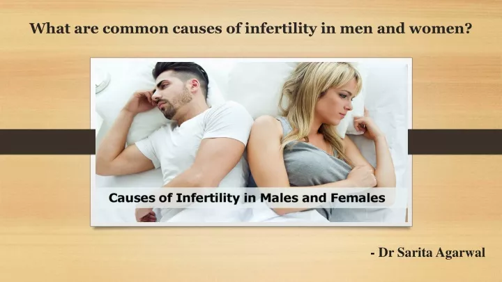 what are common causes of infertility in men and women