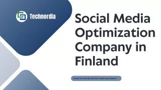 Social Media Optimization Company in Finland