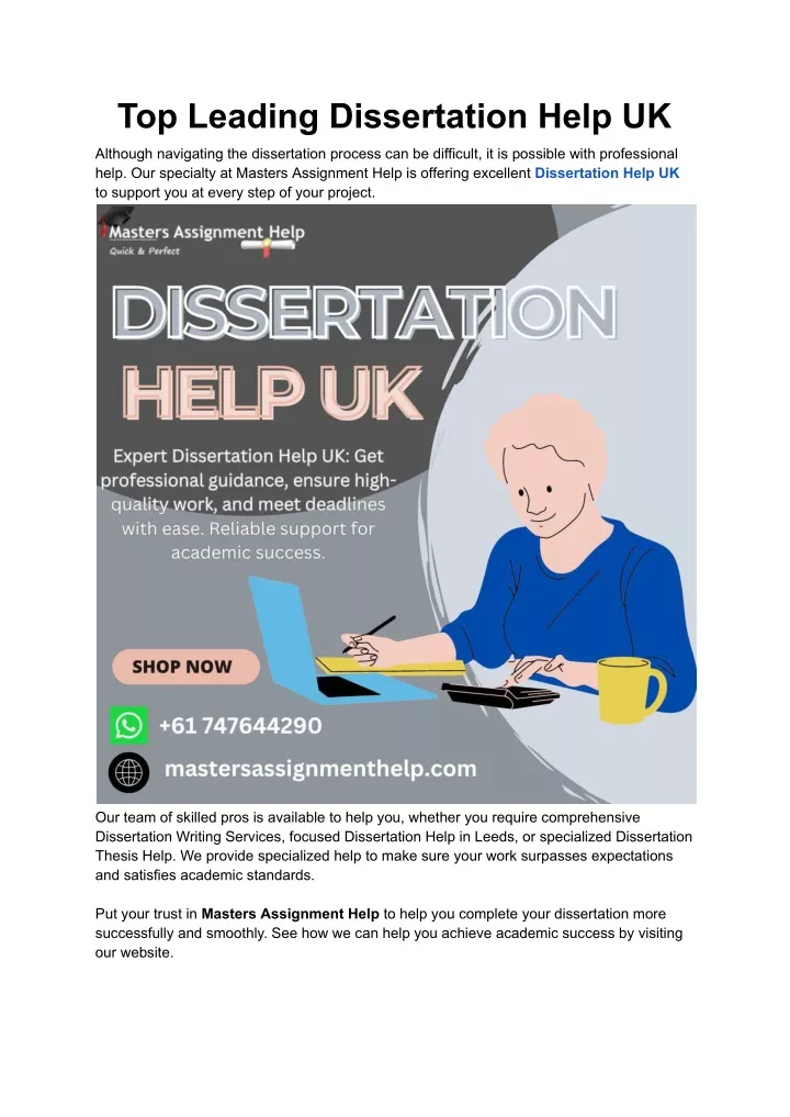 top leading dissertation help uk