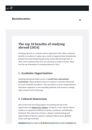 The top 10 benefits of studying abroad