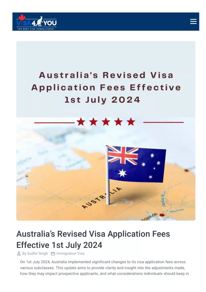 australia s revised visa application fees