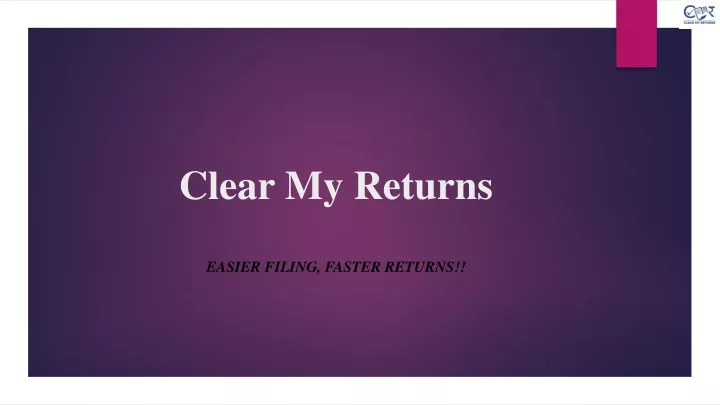 clear my returns