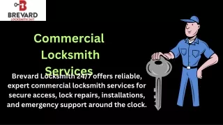 Commercial locksmith services