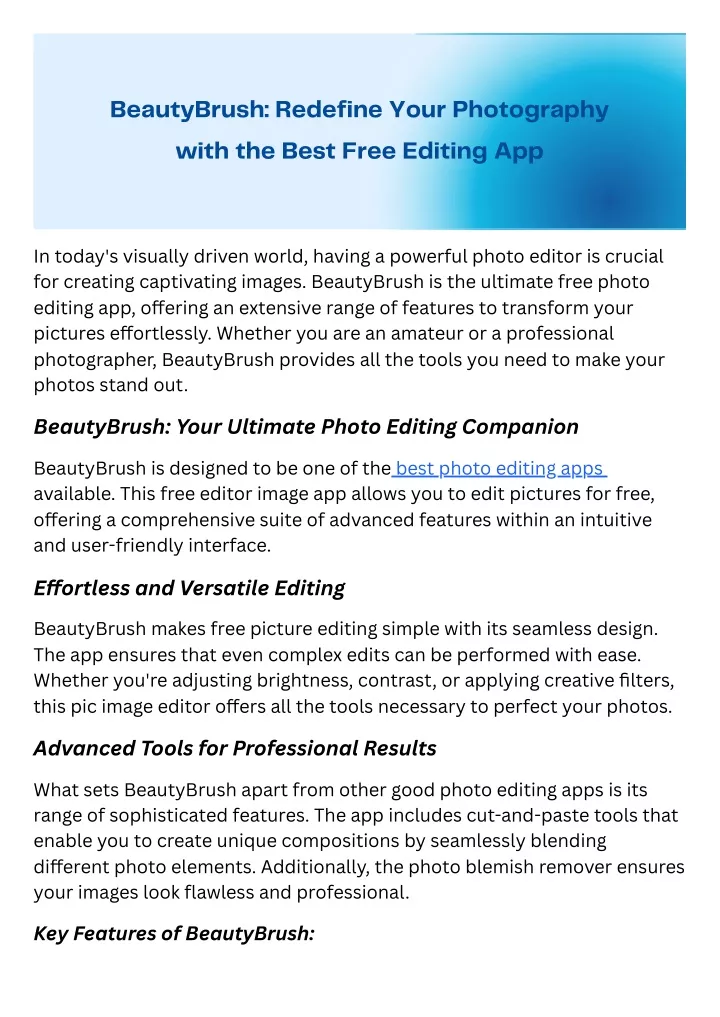 beautybrush redefine your photography