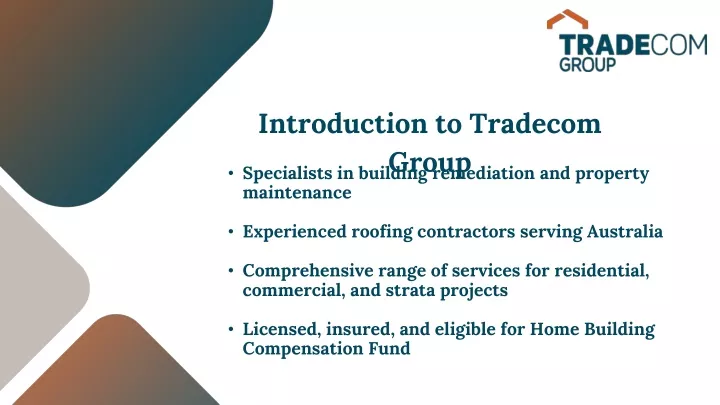 introduction to tradecom group