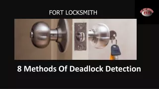 8 Methods Of Deadlock Detection