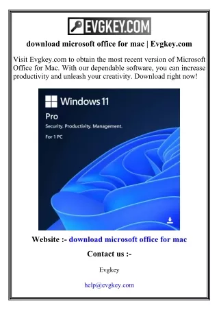 download microsoft office for mac evgkey com