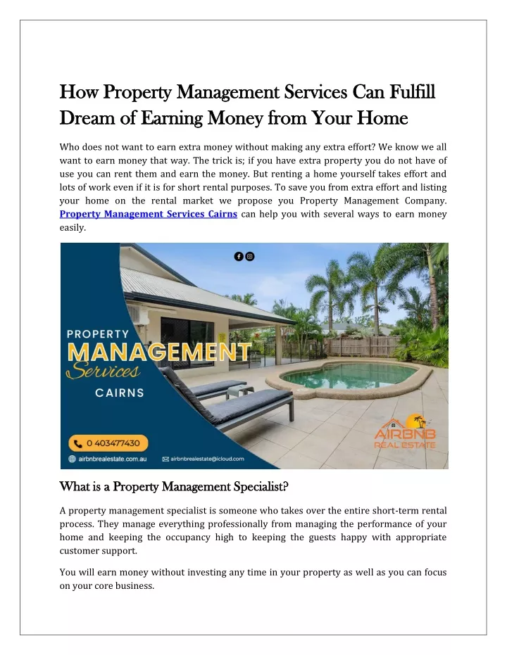 how property management services can fulfill