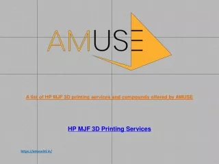 a list of hp mjf 3d printing services