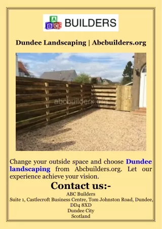 Dundee Landscaping  Abcbuilders.org