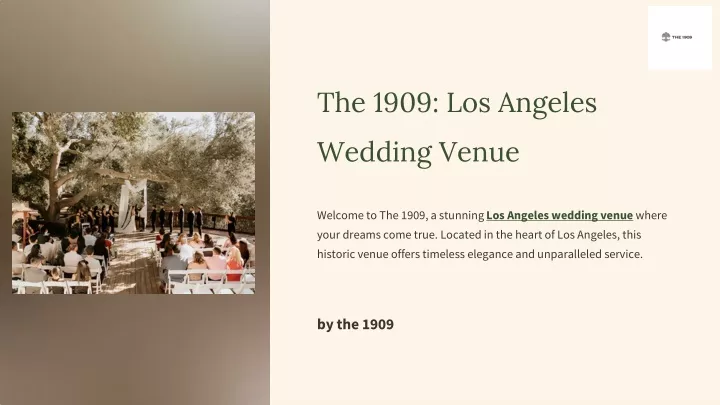 the 1909 los angeles wedding venue