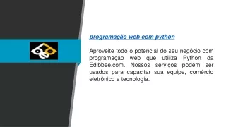 programação web com python Edibbee.com