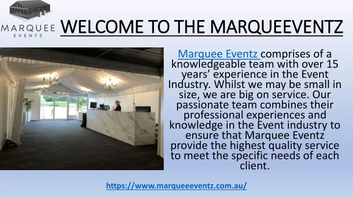 welcome to the marqueeventz