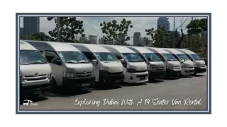 Exploring Dubai With A 14 Seater Van Rental