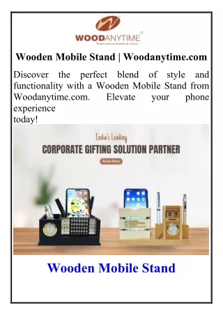 Wooden Mobile Stand Woodanytime.com