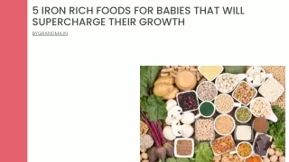 5 Iron Rich Foods for Babies That Will Supercharge Their Growth