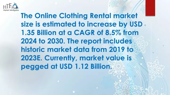 the online clothing rental market size