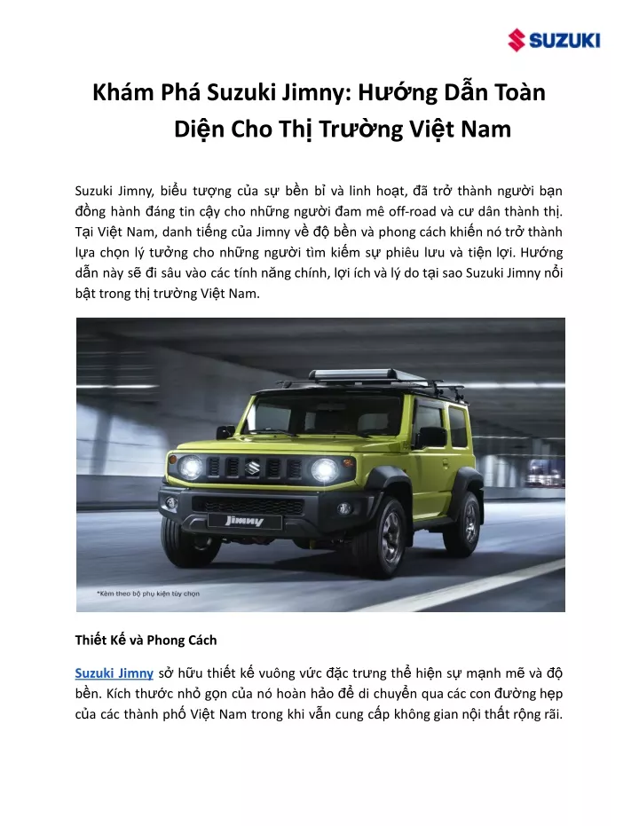 kh m ph suzuki jimny