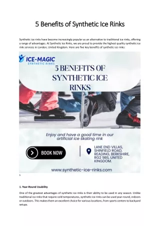 5 benefits of synthetic ice rinks 5 benefits