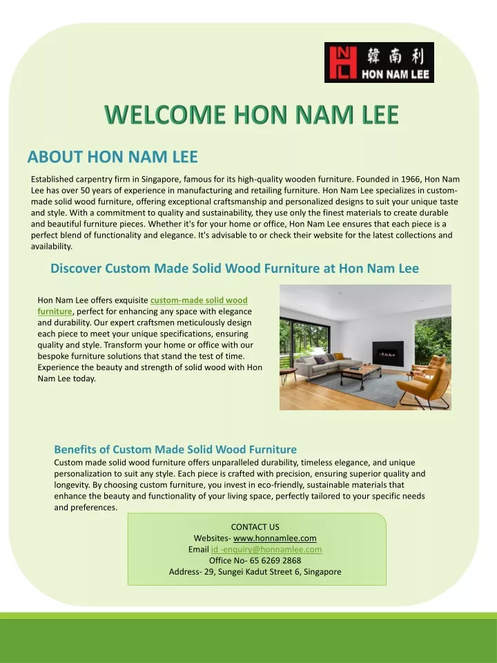 welcome hon nam lee