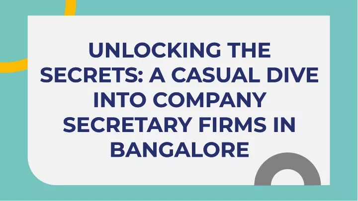 unlocking the secrets a casual dive into company