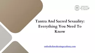 Tantra And Sacred Sexuality Everything You Need To Know