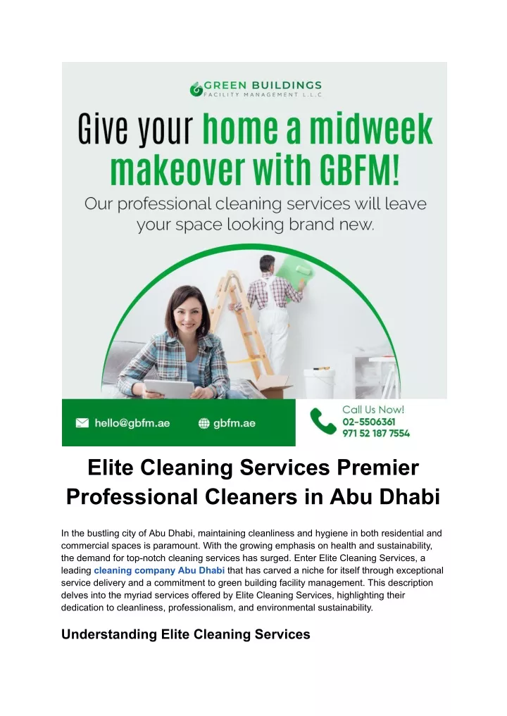 elite cleaning services premier professional