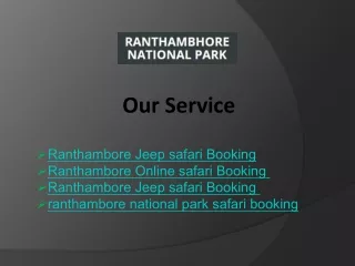 Ranthambore Jeep Safari Booking - Reserve Your Adventure Today
