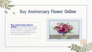 Buy Anniversary Flower Online