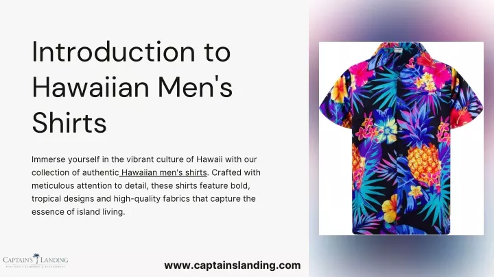 introduction to hawaiian men s shirts