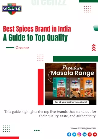 Best Spices Brand in India - A Guide to Top Quality