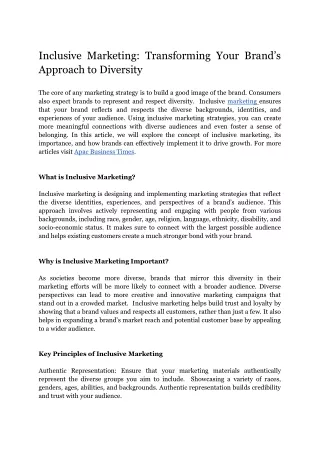 Inclusive Marketing_ Transforming Your Brand’s Approach to Diversity