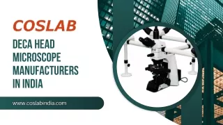 Best Deca Head Microscope Manufacturers in India